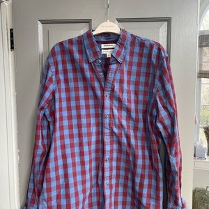Goodthreads Men’s plaid Button Up Size XL